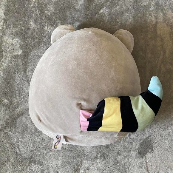 Squishmallow Max Rainbow Raccoon Plush - Picture 2 of 2